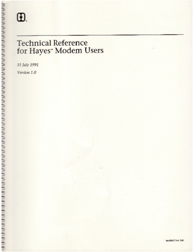 hayes Hayes 44-012 Technical Reference For Hayes Modem Users Jul1991  hayes Hayes_44-012_Technical_Reference_For_Hayes_Modem_Users_Jul1991.pdf