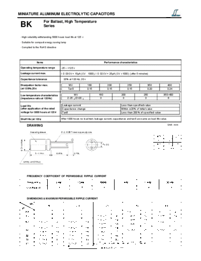 Decon [radial thru-hole] BK Series  . Electronic Components Datasheets Passive components capacitors Decon Decon [radial thru-hole] BK Series.pdf