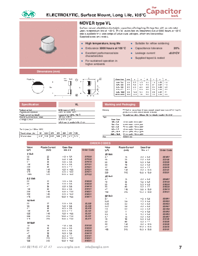 Nover Nover [smd] VL Series  . Electronic Components Datasheets Passive components capacitors Nover Nover [smd] VL Series.pdf