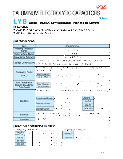 Ltec Ltec [radial] LYB series  . Electronic Components Datasheets Passive components capacitors Ltec Ltec [radial] LYB series.pdf