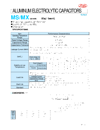 Ltec Ltec [radial] MS series  . Electronic Components Datasheets Passive components capacitors Ltec Ltec [radial] MS series.pdf