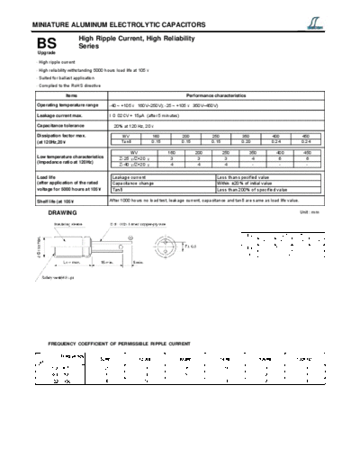 Decon [radial thru-hole] BS Series  . Electronic Components Datasheets Passive components capacitors Decon Decon [radial thru-hole] BS Series.pdf