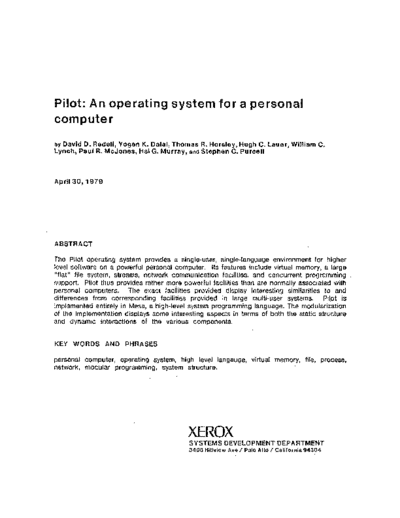 xerox 19790430 Pilot An Operating System For A Personal Computer  xerox sdd memos_1979 19790430_Pilot_An_Operating_System_For_A_Personal_Computer.pdf
