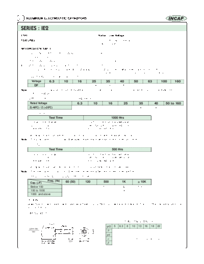 Incap [radial] IE2 Series  . Electronic Components Datasheets Passive components capacitors Incap Incap [radial] IE2 Series.pdf