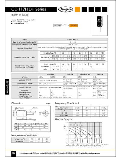 Jianghai [radial thru-hole] DH Series  . Electronic Components Datasheets Passive components capacitors Jianghai Jianghai [radial thru-hole] DH Series.pdf