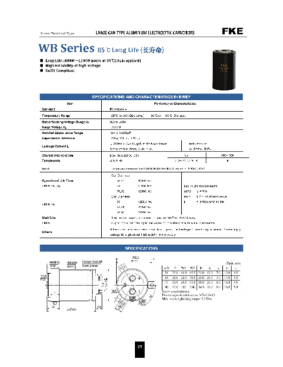 FKE [screw-terminal] WB Series Series  . Electronic Components Datasheets Passive components capacitors FKE FKE [screw-terminal] WB Series Series.pdf