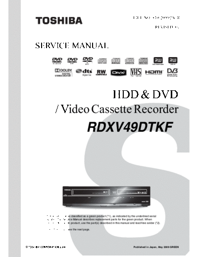 TOSHIBA toshiba rd-xv49dtkf sm  TOSHIBA DVD-Video RD-XV49DTKF toshiba_rd-xv49dtkf_sm.pdf