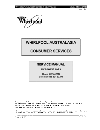 WHIRLPOOL MD364-WH  WHIRLPOOL MD364WH MD364-WH.pdf
