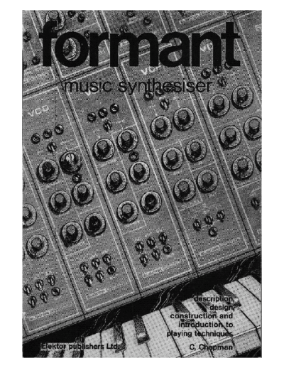 ElektorFromant ElektorFormantMusicSynthesiser  . Rare and Ancient Equipment ElektorFromant ElektorFormantMusicSynthesiser.pdf