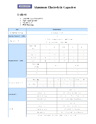 Joemaster [snap-in] LAR-01 Series  . Electronic Components Datasheets Passive components capacitors Joemaster Joemaster [snap-in] LAR-01 Series.pdf