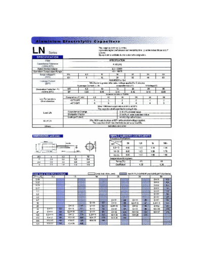 Chang-Chang [radial thru-hole] LN Series  . Electronic Components Datasheets Passive components capacitors Chang-Chang chang-chang [radial thru-hole] LN Series.pdf