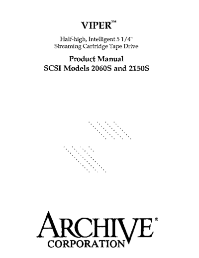 archive 21391-001 Viper SCSI 2060S 2150S Product Manual Jun88  . Rare and Ancient Equipment archive 21391-001_Viper_SCSI_2060S_2150S_Product_Manual_Jun88.pdf