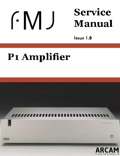 ARCAM hfe   fmj p1 service  ARCAM FMJ P1 hfe_arcam_fmj_p1_service.pdf