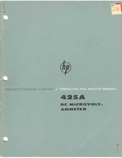 Agilent 425A Service and Operating  Agilent 425A Service and Operating.pdf
