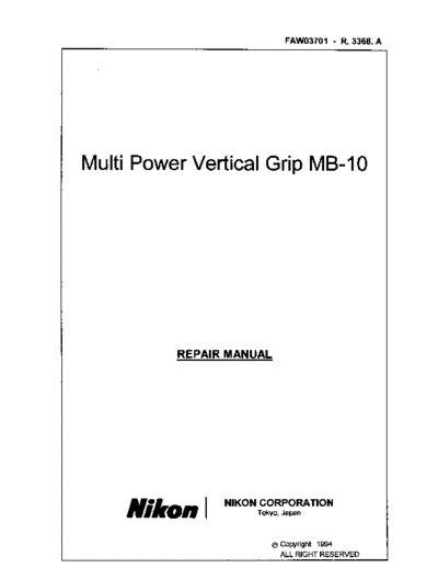 Nikon mb10  Nikon pdf mb10 mb10.pdf