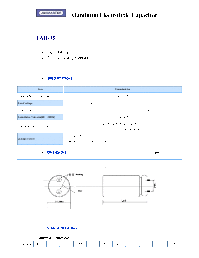 Joemaster [lug-terminal] LAR-05 Series  . Electronic Components Datasheets Passive components capacitors Joemaster Joemaster [lug-terminal] LAR-05 Series.pdf