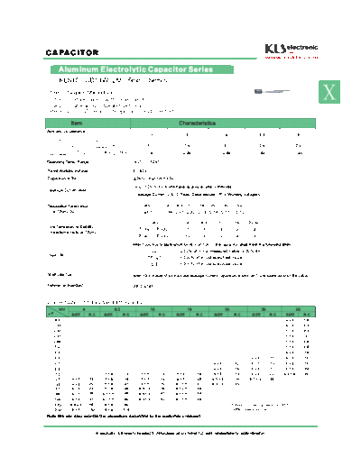 KLS 2012 [radial thru-hole] LM Series  . Electronic Components Datasheets Passive components capacitors KLS KLS 2012 [radial thru-hole] LM Series.pdf