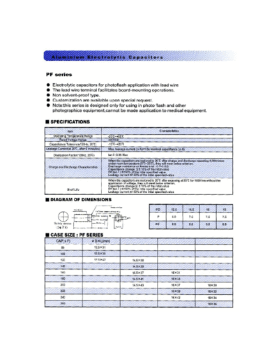 Chang-Chang [radial thru-hole] PF Series  . Electronic Components Datasheets Passive components capacitors Chang-Chang chang-chang [radial thru-hole] PF Series.pdf