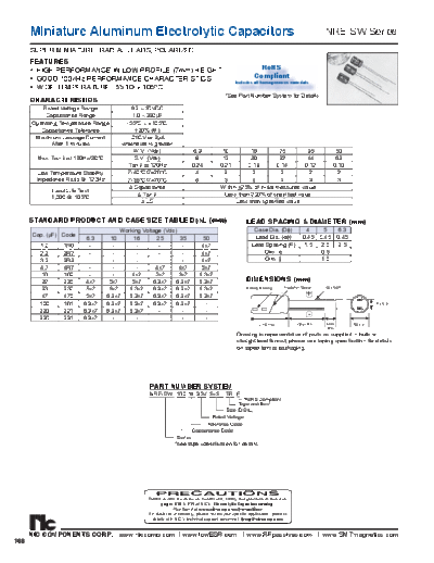 NIC [radial thru-hole] NRESW Series  . Electronic Components Datasheets Passive components capacitors NIC NIC [radial thru-hole] NRESW Series.pdf