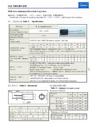 Foai [radial thru-hole] FKB Series  . Electronic Components Datasheets Passive components capacitors Foai Foai [radial thru-hole] FKB Series.pdf