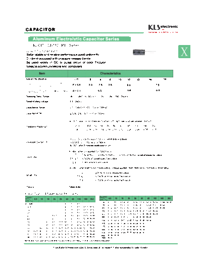 KLS 2012 [radial thru-hole] PT Series  . Electronic Components Datasheets Passive components capacitors KLS KLS 2012 [radial thru-hole] PT Series.pdf