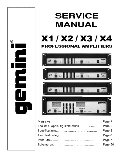 GEMINI hfe gemini x1 2 3 4 service  GEMINI Audio X1 hfe_gemini_x1_2_3_4_service.pdf