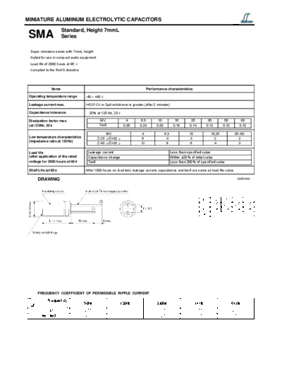 Decon [radial thru-hole] SMA Series  . Electronic Components Datasheets Passive components capacitors Decon Decon [radial thru-hole] SMA Series.pdf