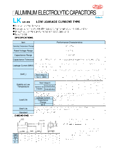 Ltec Ltec [radial] LK series  . Electronic Components Datasheets Passive components capacitors Ltec Ltec [radial] LK series.pdf
