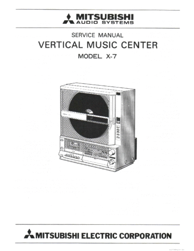 MITSUBISHI hfe mitsubishi x-7 service en  MITSUBISHI Audio X-7 hfe_mitsubishi_x-7_service_en.pdf