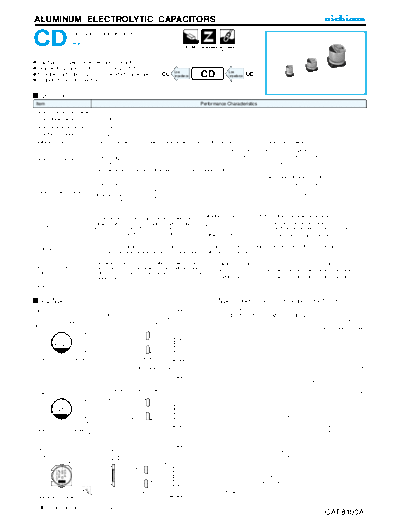 Nichicon [SMD] CD Series  . Electronic Components Datasheets Passive components capacitors Nichicon Nichicon [SMD] CD Series.pdf