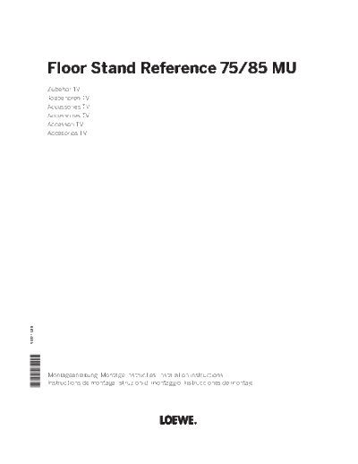 Loewe 36511000 AI Floor Stand Reference 15 08 12  Loewe Assembly_Instructions 72256B00_Floor_Stand_Reference_75-85_MU 36511000_AI_Floor_Stand_Reference_15_08_12_.pdf