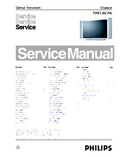 Philips Philips Chassis TPE1.0U-PA 42MF231D3 [SM]  Philips Monitor Philips_Chassis_TPE1.0U-PA_42MF231D3_[SM].pdf