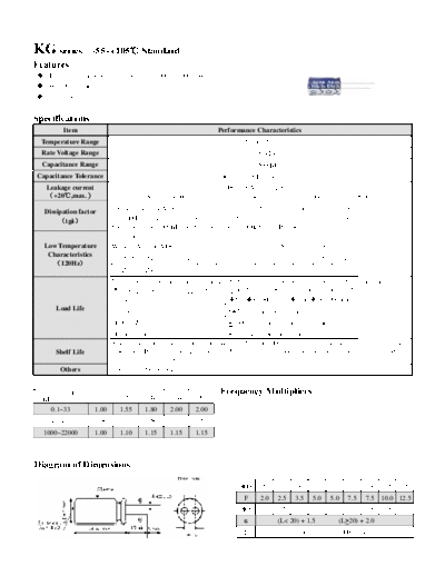 Acon [radial thru-hole] KG Series  . Electronic Components Datasheets Passive components capacitors Acon Acon [radial thru-hole] KG Series.pdf