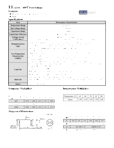 Acon [radial thru-hole] LL Series  . Electronic Components Datasheets Passive components capacitors Acon Acon [radial thru-hole] LL Series.pdf