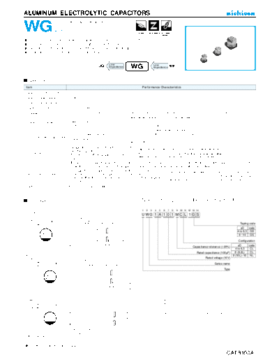 Nichicon [SMD] WG Series  . Electronic Components Datasheets Passive components capacitors Nichicon Nichicon [SMD] WG Series.pdf