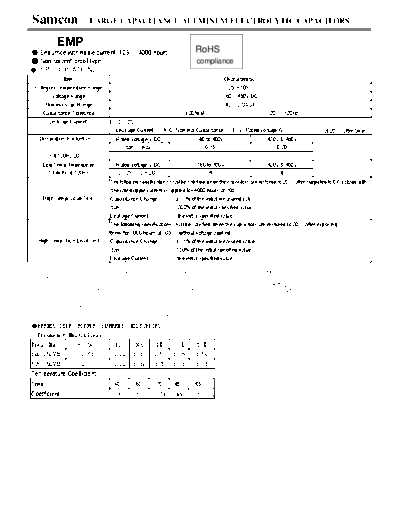 Samcon [snap-in] EMP Series  . Electronic Components Datasheets Passive components capacitors Samcon Samcon [snap-in] EMP Series.pdf