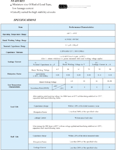 Lscon (Wanko] Lscon [radial thru-hole] SL Series  . Electronic Components Datasheets Passive components capacitors Lscon (Wanko] Lscon [radial thru-hole] SL Series.pdf