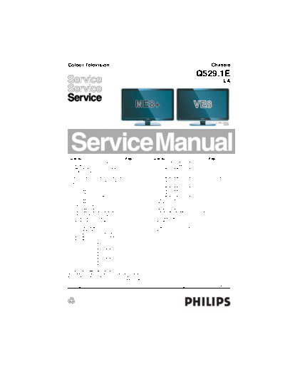 Philips Philips Chassis Q529.1E-LA [SM]  Philips Monitor Philips_Chassis_Q529.1E-LA_[SM].pdf