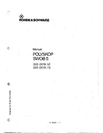 Rohde & Schwarz Manuel Complet Anglais  Rohde & Schwarz swob5 Manuel Complet Anglais.pdf