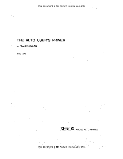 xerox The Alto Users Primer Jun78  xerox alto memos_1978 The_Alto_Users_Primer_Jun78.pdf