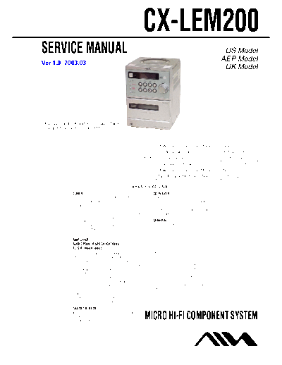 AIWA hfe aiwa cx-lem200 service en  AIWA Audio CX-LEM200 hfe_aiwa_cx-lem200_service_en.pdf