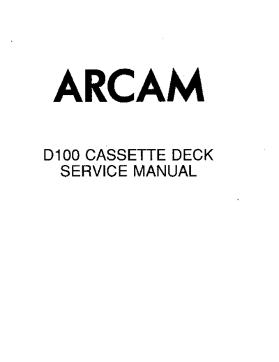 ARCAM hfe arcam d100 service  ARCAM D100 hfe_arcam_d100_service.pdf
