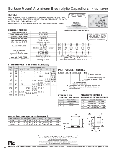 NIC NIC [smd] NAWT Series  . Electronic Components Datasheets Passive components capacitors NIC NIC [smd] NAWT Series.pdf