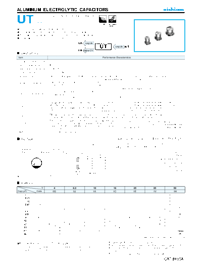 Nichicon [SMD] UT Series  . Electronic Components Datasheets Passive components capacitors Nichicon Nichicon [SMD] UT Series.pdf