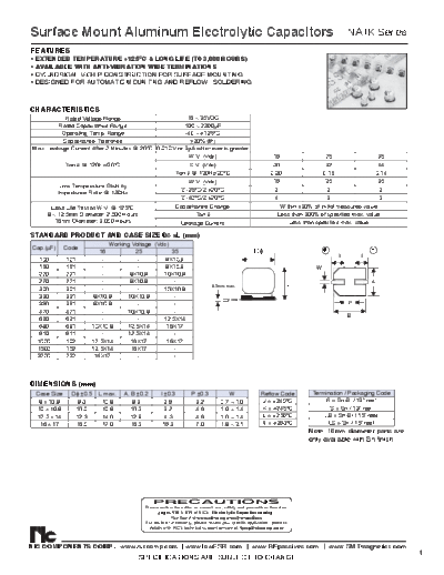NIC NIC [smd] NATK Series  . Electronic Components Datasheets Passive components capacitors NIC NIC [smd] NATK Series.pdf