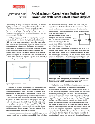 Keithley TestingLEDs w2600B AppNote  Keithley 2600 TestingLEDs_w2600B_AppNote.pdf