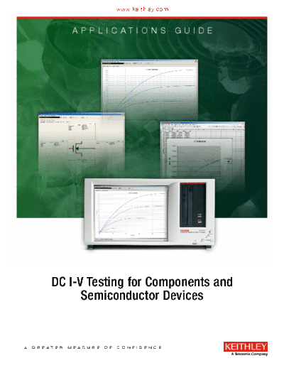 Keithley 4200 DC IV Applications Guide  Keithley SCS 4200 4200 DC IV Applications Guide.pdf