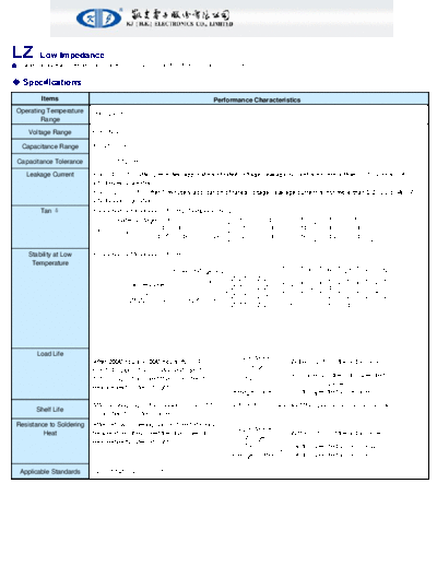KJ KJ [smd] LZ Series  . Electronic Components Datasheets Passive components capacitors KJ KJ [smd] LZ Series.pdf