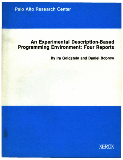 xerox CSL-81-3 An Experimental Description-Based Programming Environment  xerox parc techReports CSL-81-3_An_Experimental_Description-Based_Programming_Environment.pdf