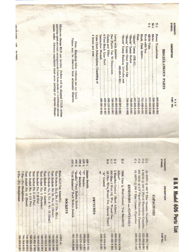 B&K B&K 606plist pdf  . Rare and Ancient Equipment B&K B&K 606plist pdf.pdf